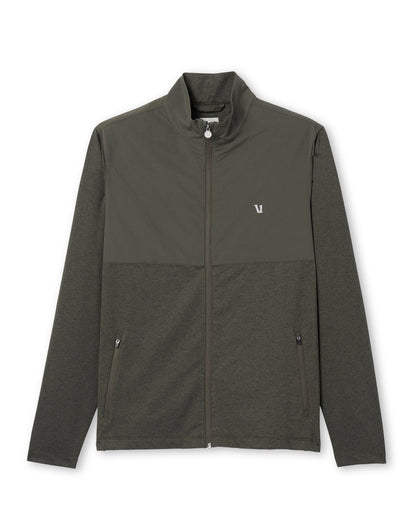 Sunday Element Track Jacket Kale Heather - Vuori