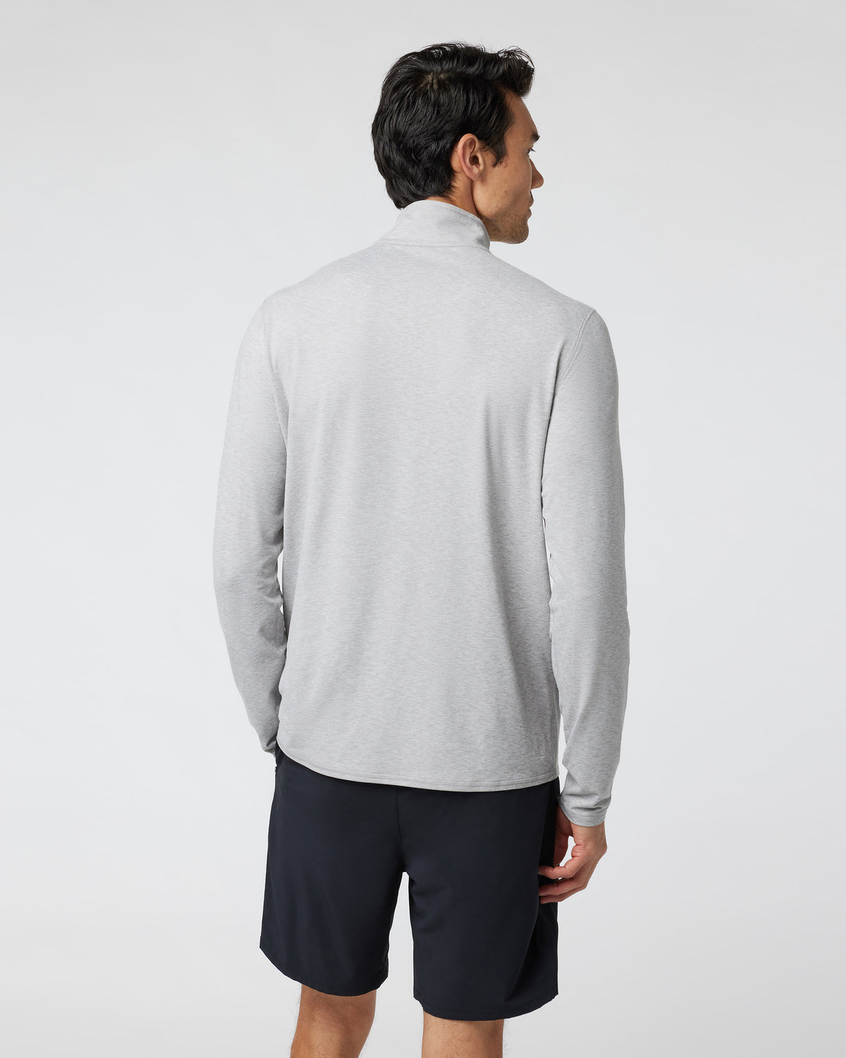 Ease Performance Half Zip 2.0 Light Heather Grey - Vuori