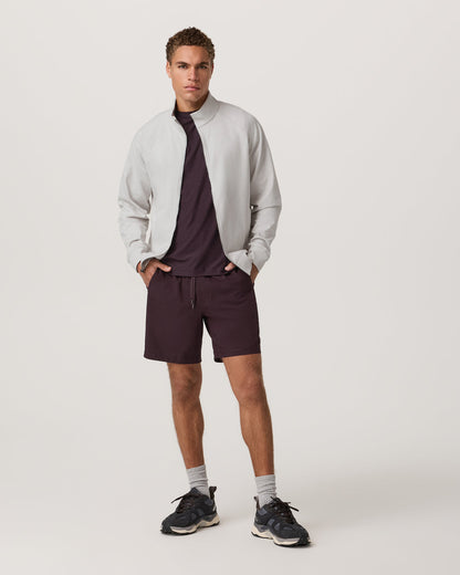 Coronado Novelty Full Zip Salt Heather Mock Neck Jacket - Vuori