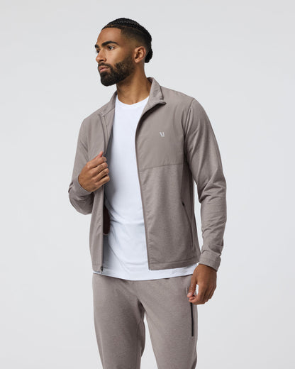 Sunday Element Track Jacket Mocha Heather - Vuori
