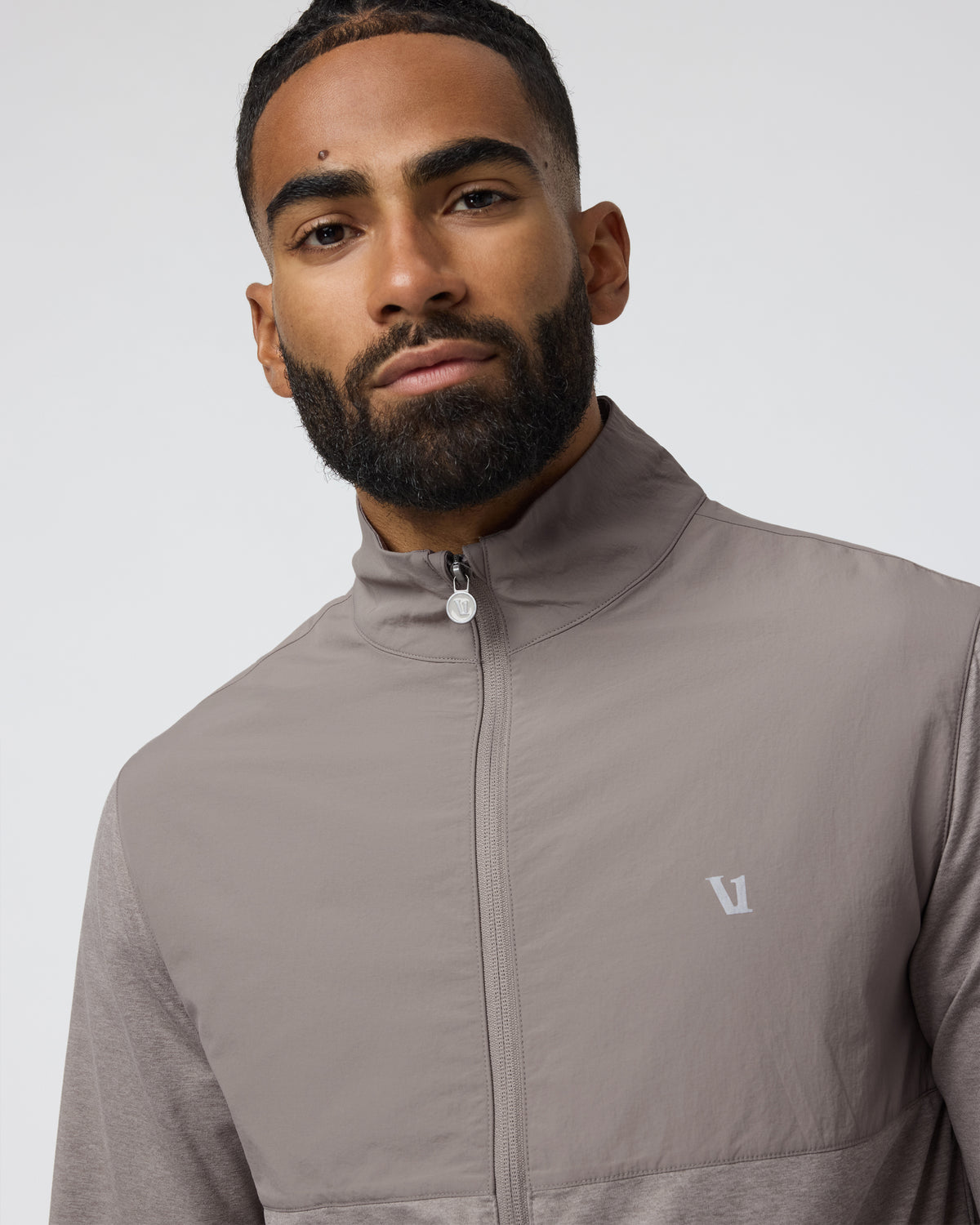 Sunday Element Track Jacket Mocha Heather - Vuori