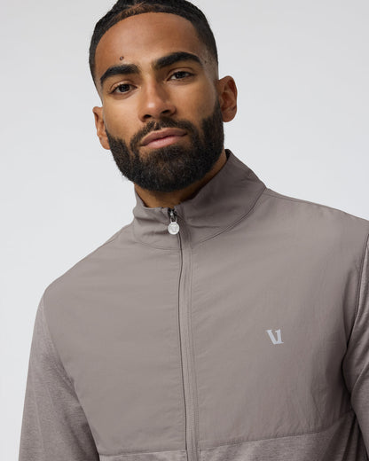 Sunday Element Track Jacket Mocha Heather - Vuori