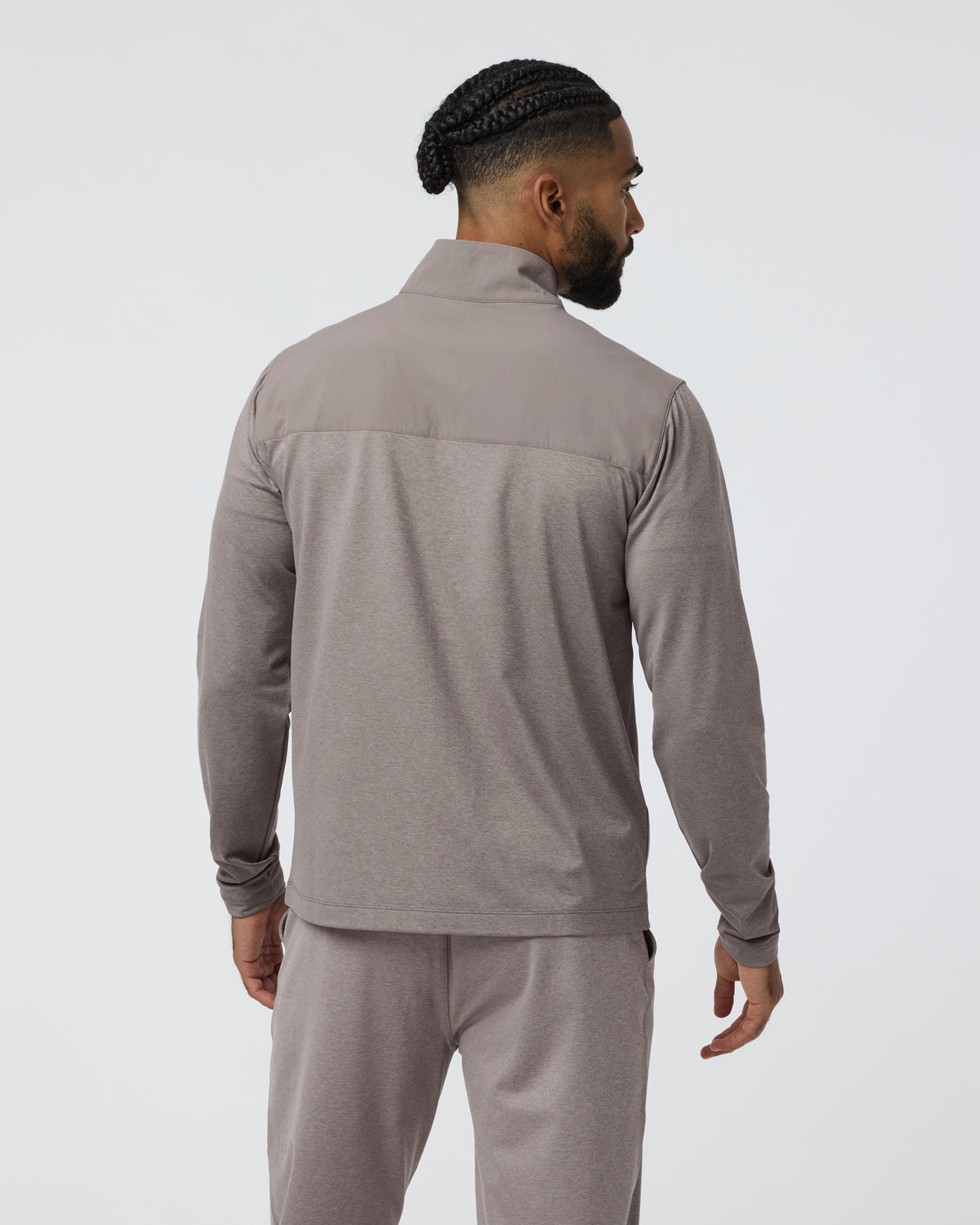 Sunday Element Track Jacket Mocha Heather - Vuori