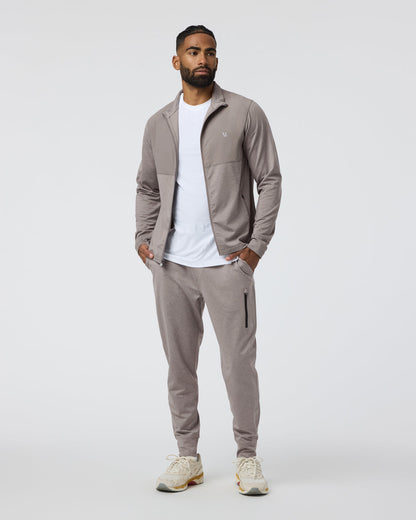 Sunday Element Track Jacket Mocha Heather - Vuori