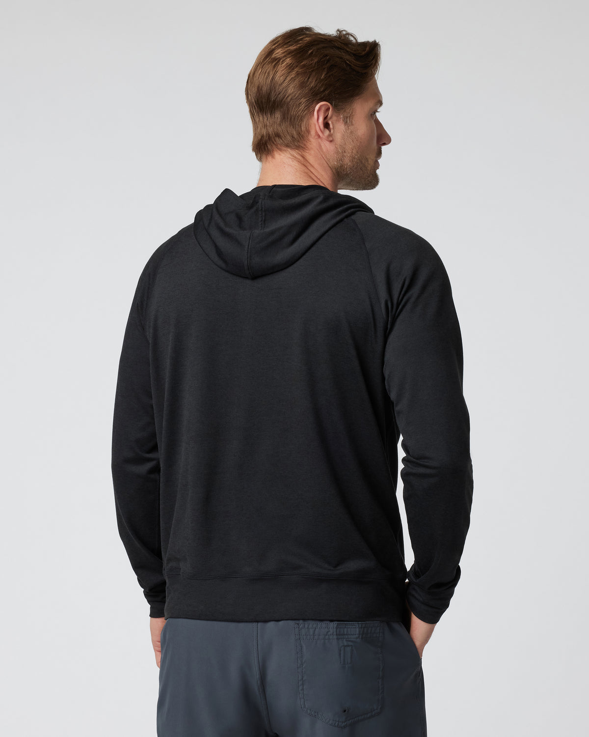 Ponto Performance Half Zip Hoodie Men's Black Half Zip - Vuori