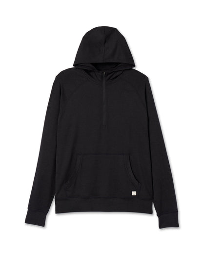 Ponto Performance Half Zip Hoodie Men's Black Half Zip - Vuori