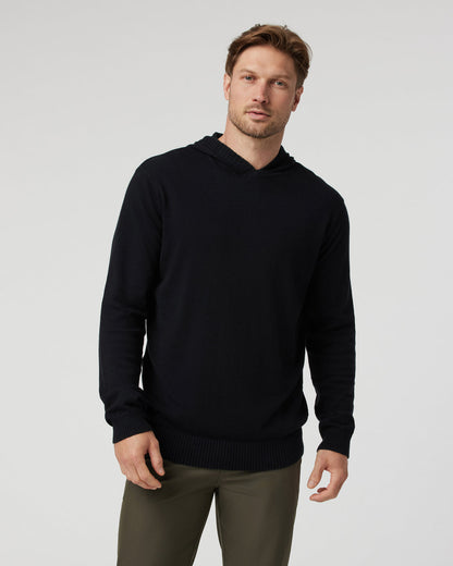 Fluent Sweater Hoodie Black Cotton Cashmere Hoodie - Vuori