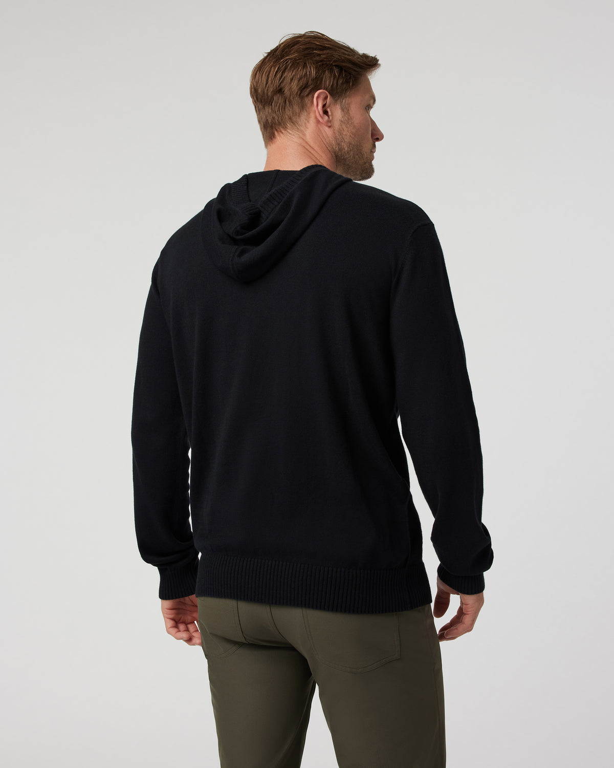 Fluent Sweater Hoodie Black Cotton Cashmere Hoodie - Vuori