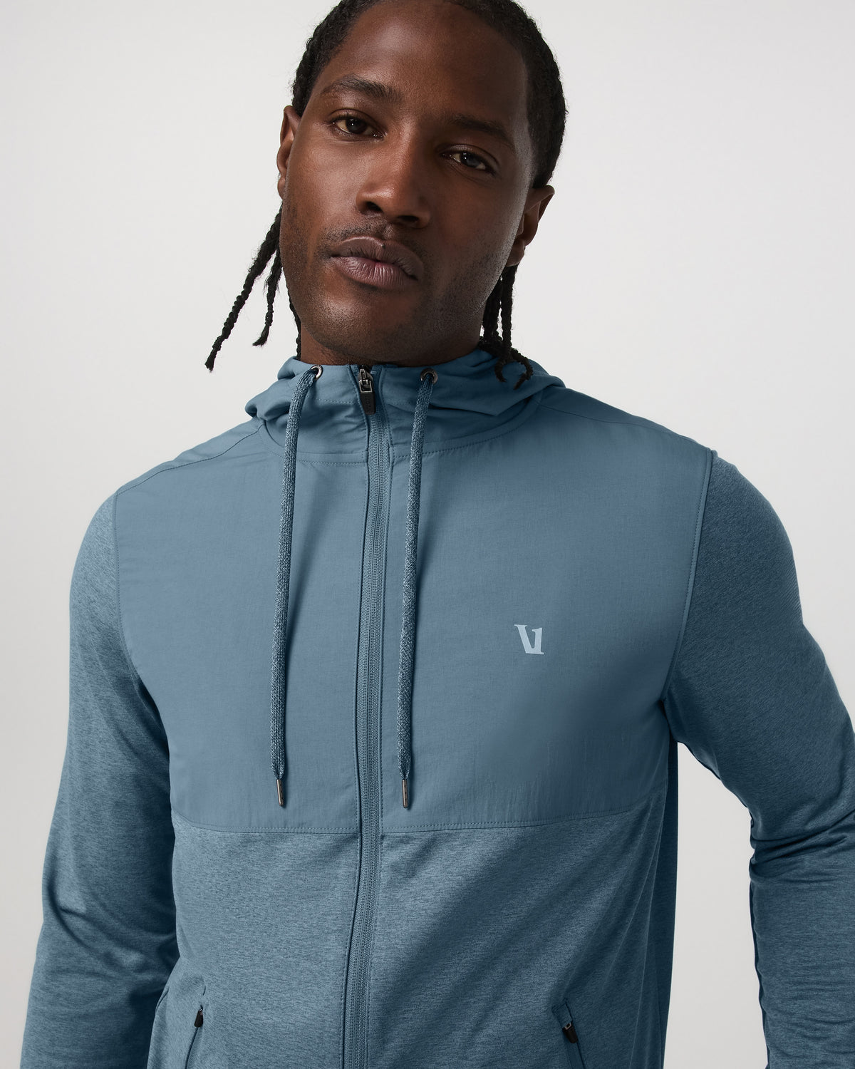 Sunday Element Jacket Men's Smoke Blue Heather Jacket - Vuori