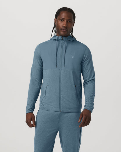 Sunday Element Jacket Men's Smoke Blue Heather Jacket - Vuori