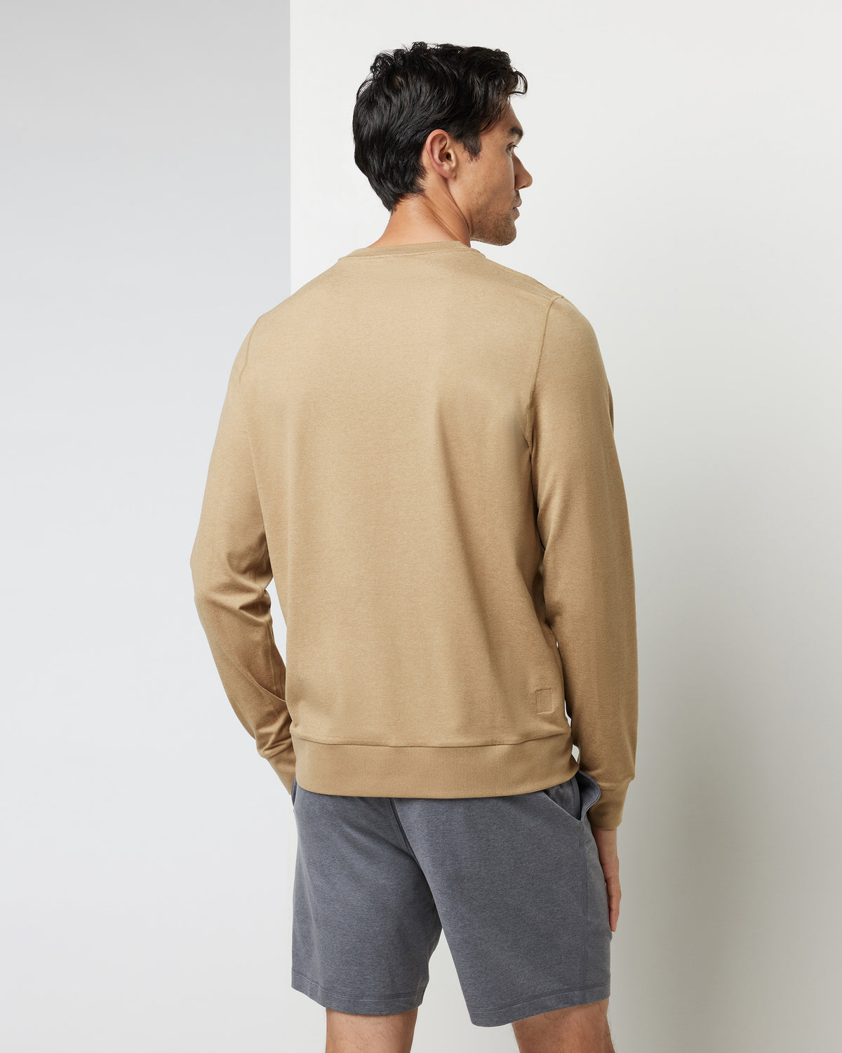 Ponto Performance Crew Sungold Heather Pullover - Vuori