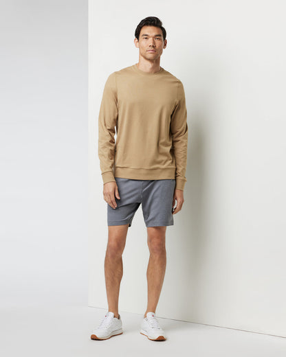 Ponto Performance Crew Sungold Heather Pullover - Vuori