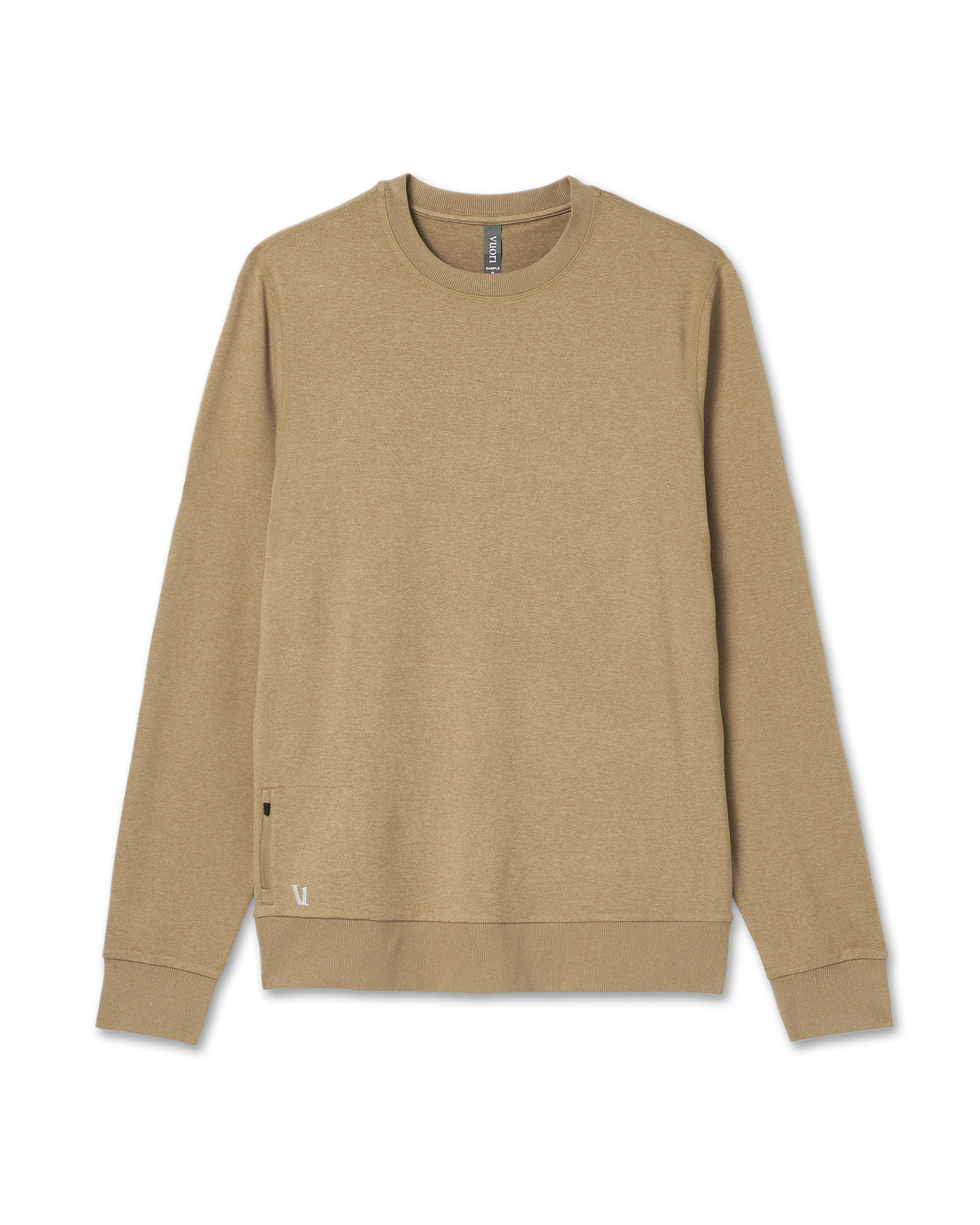 Ponto Performance Crew Sungold Heather Pullover - Vuori