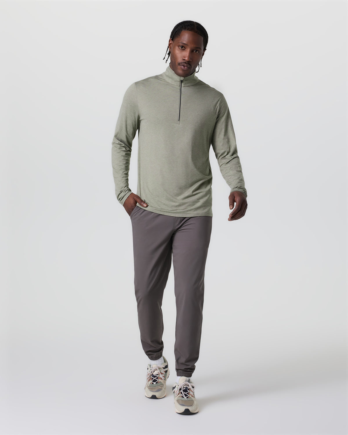 Ease Performance Half Zip 2.0 Laurel Heather - Vuori