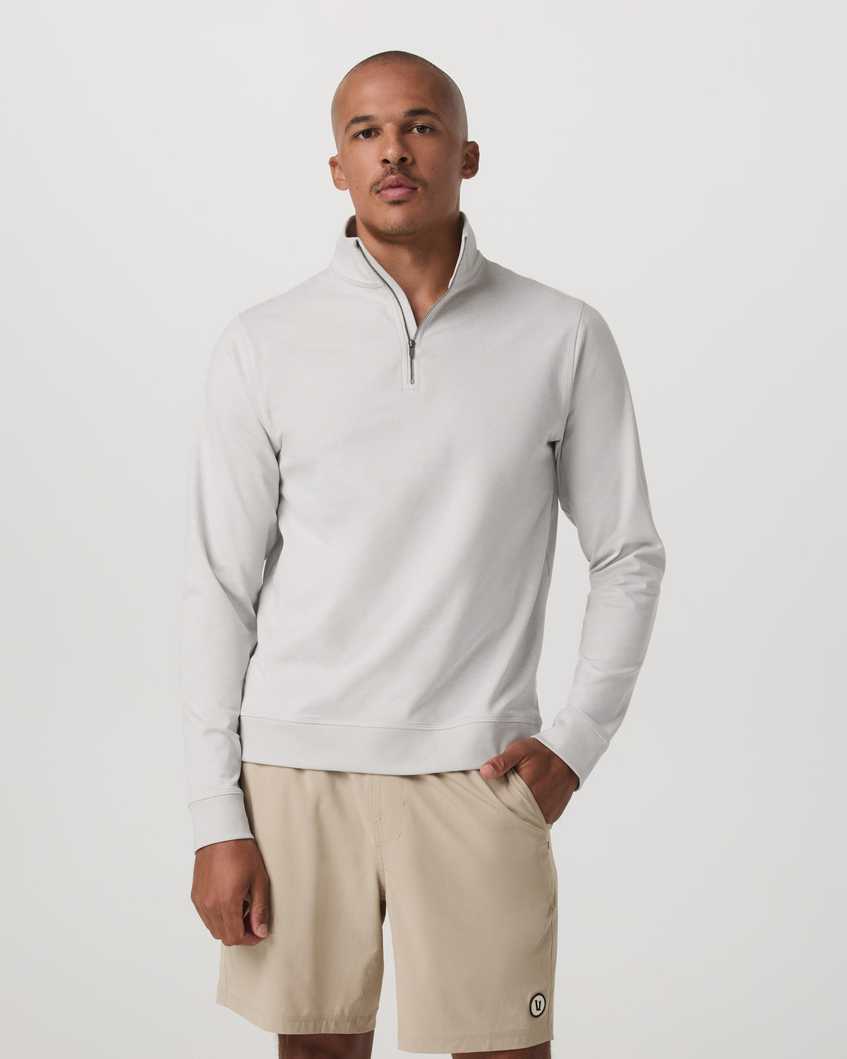 Coronado 1/2 Zip Men's Salt Heather Pullover - Vuori