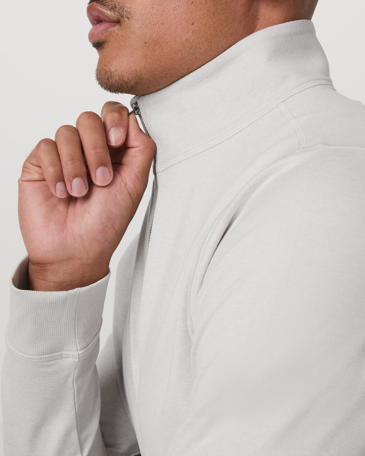Coronado 1/2 Zip Men's Salt Heather Pullover - Vuori