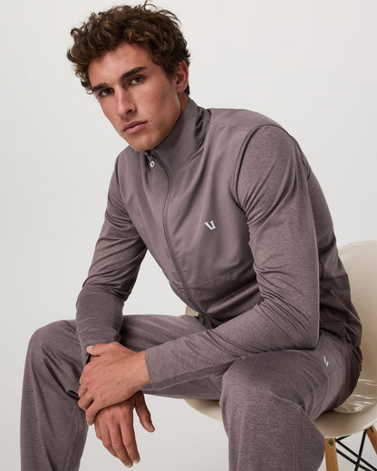 Men's Sunday Element Track Jacket Huckleberry Heather - Vuori