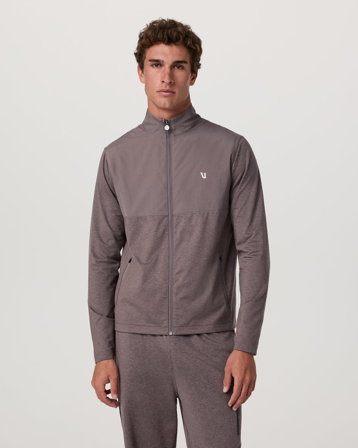 Men's Sunday Element Track Jacket Huckleberry Heather - Vuori