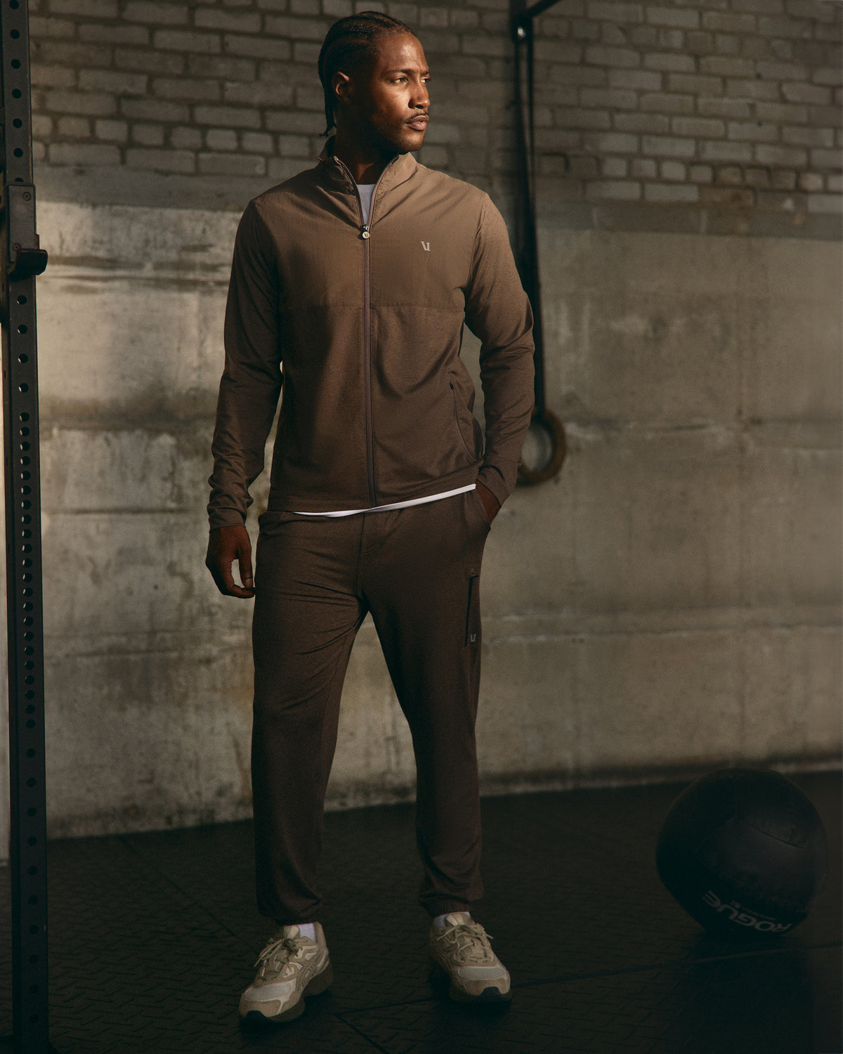 Men's Sunday Element Track Jacket Huckleberry Heather - Vuori