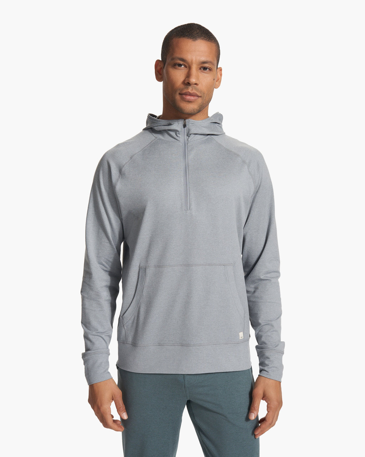 Ponto Performance Half Zip Hoodie Steel Heather - Vuori
