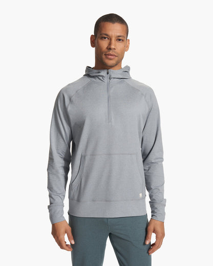 Ponto Performance Half Zip Hoodie Steel Heather - Vuori
