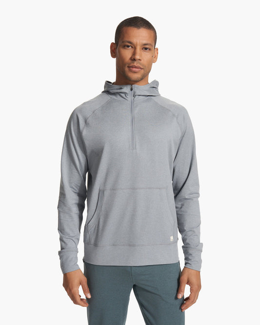 Ponto Performance Half Zip Hoodie Steel Heather - Vuori
