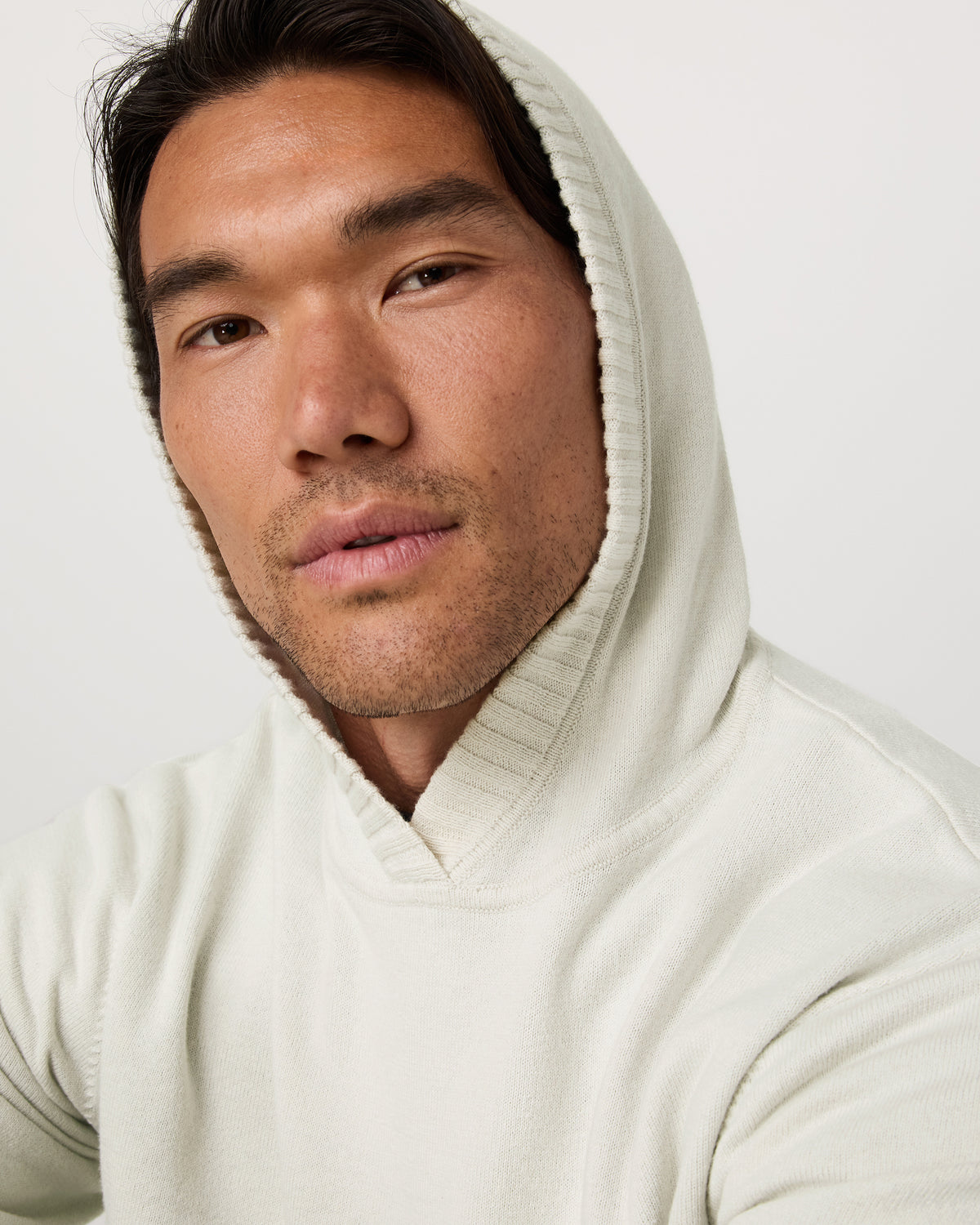 Fluent Sweater Hoodie Men's Winter Grey Cashmere Hoodie - Vuori