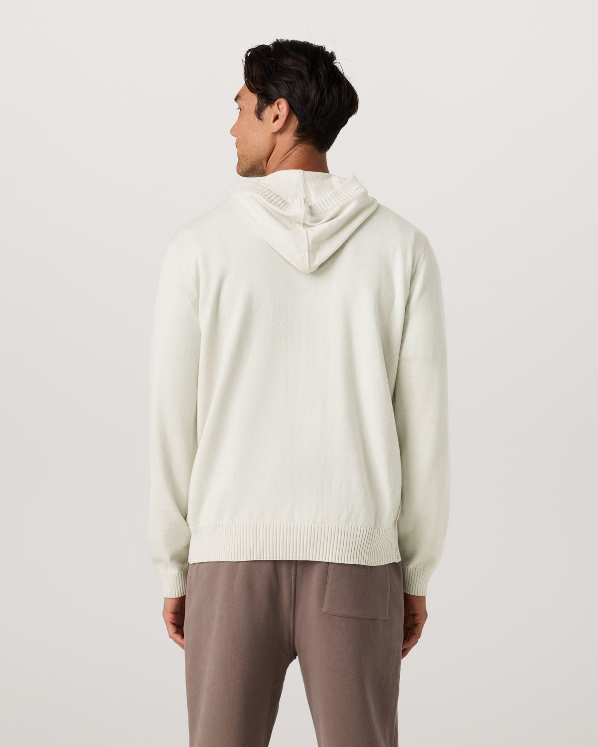 Fluent Sweater Hoodie Men's Winter Grey Cashmere Hoodie - Vuori