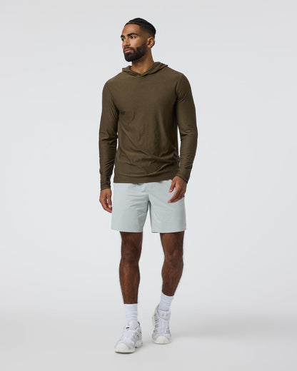 Strato Tech Hoodie Men's Moss Green Workout Hoodie - Vuori