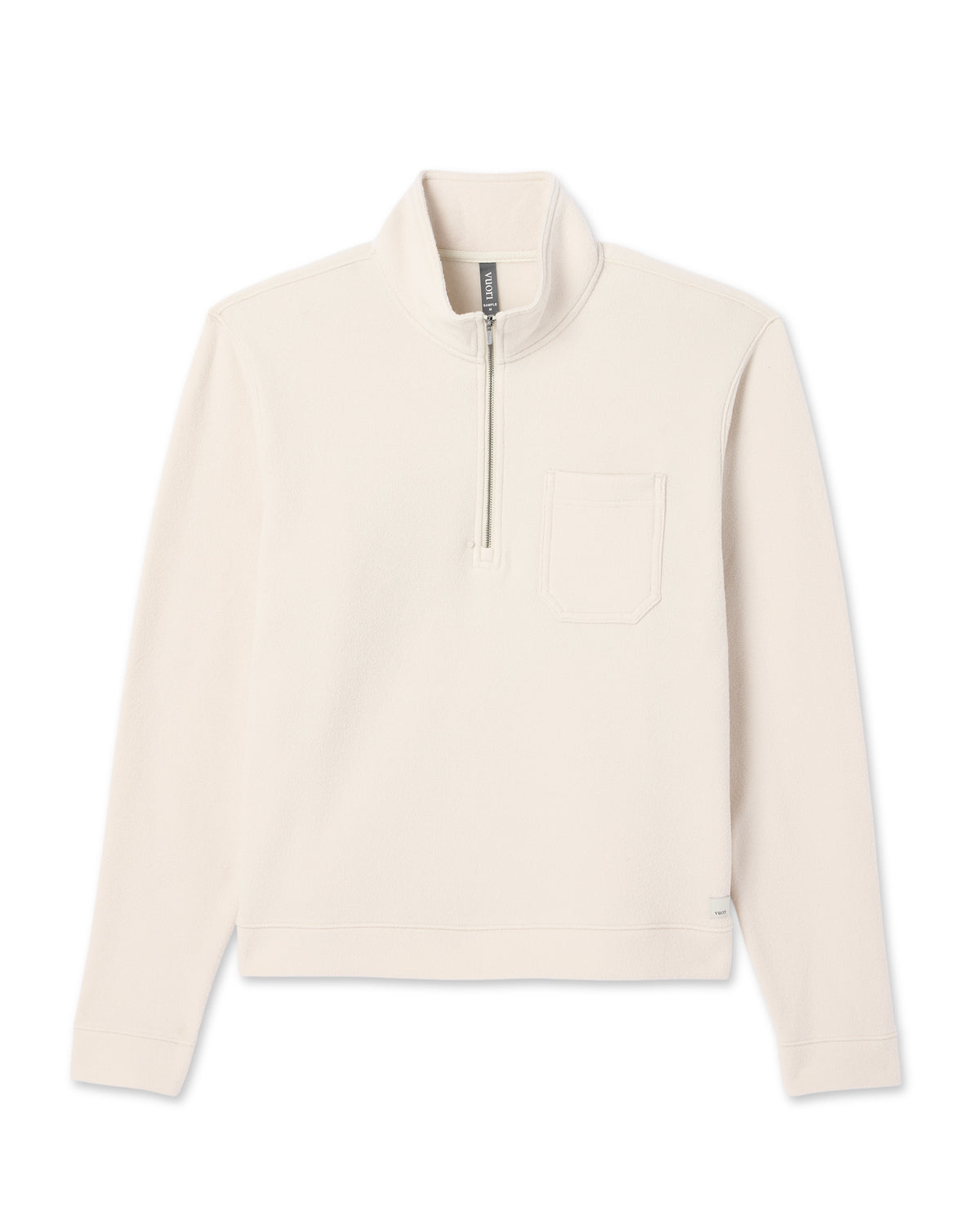 Beach Fleece 1/2 Zip - Relaxed Bone Heather Pullover - Vuori