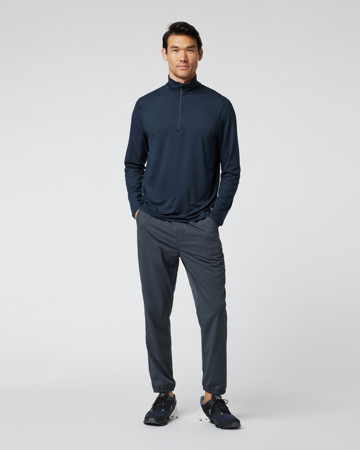 Ease Performance Half Zip 2.0 Ink Heather - Vuori