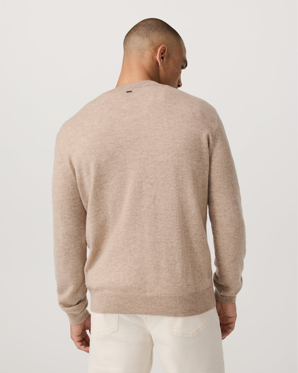 Berik Cashmere Sweater Men's Oatmeal Heather Sweater - Vuori