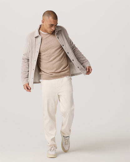 Berik Cashmere Sweater Men's Oatmeal Heather Sweater - Vuori