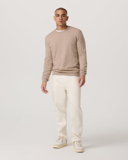 Berik Cashmere Sweater Men's Oatmeal Heather Sweater - Vuori