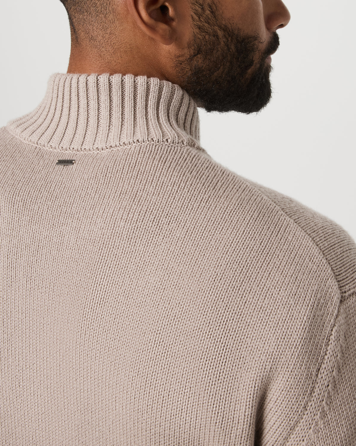 Denver Full Zip Sweater Men's Willow Grey Zip Sweater - Vuori