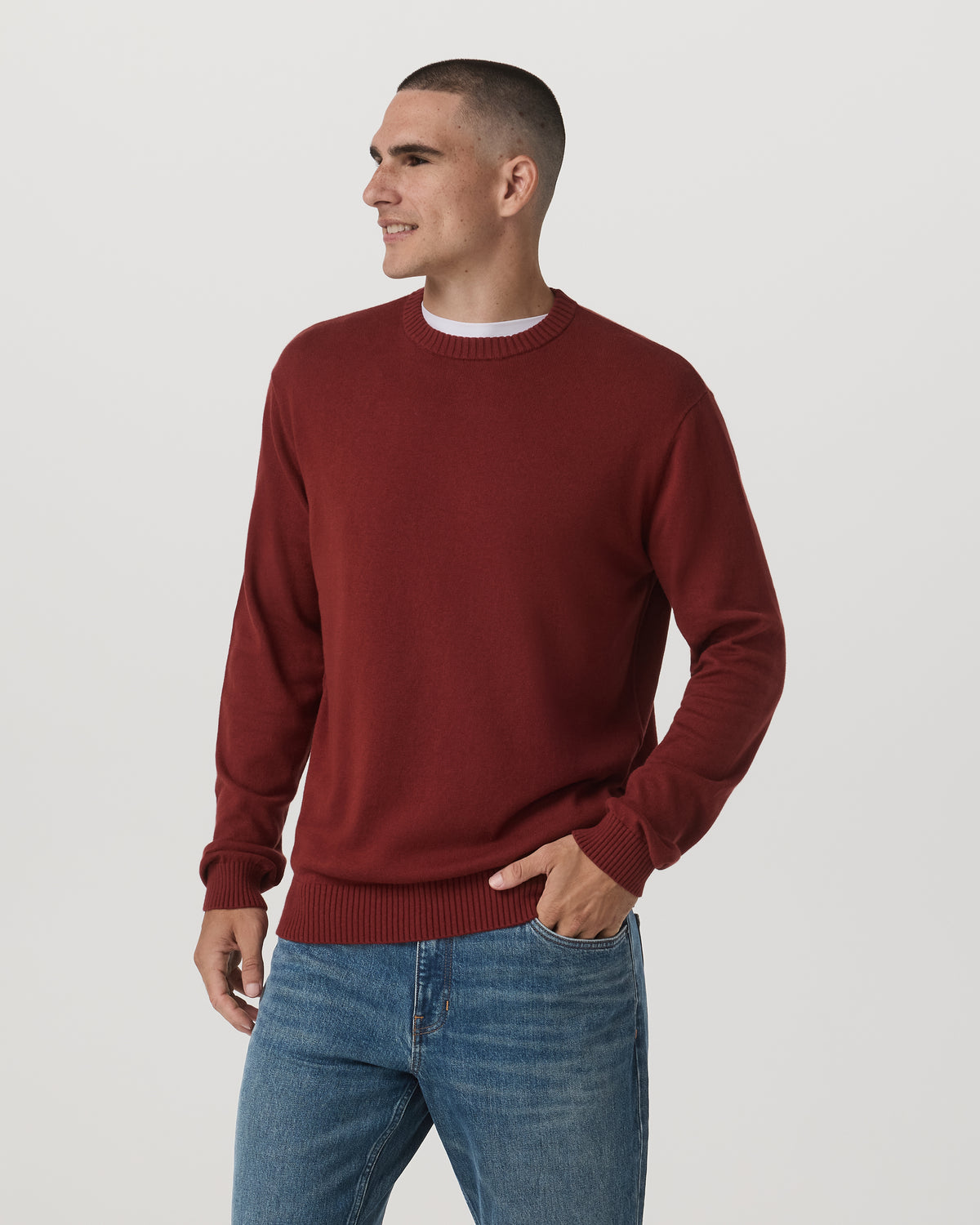 Fluent Sweater Men's Spiced Apple Cashmere Sweater - Vuori