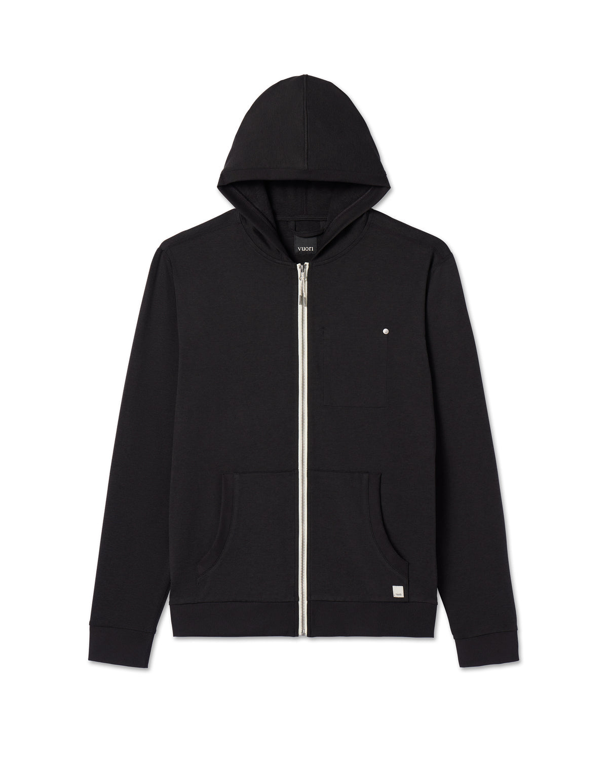 Coronado Hoodie Men's Black Zip Up Hoodie - Vuori