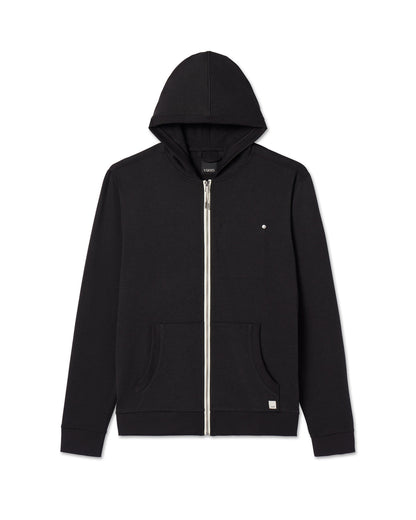Coronado Hoodie Men's Black Zip Up Hoodie - Vuori