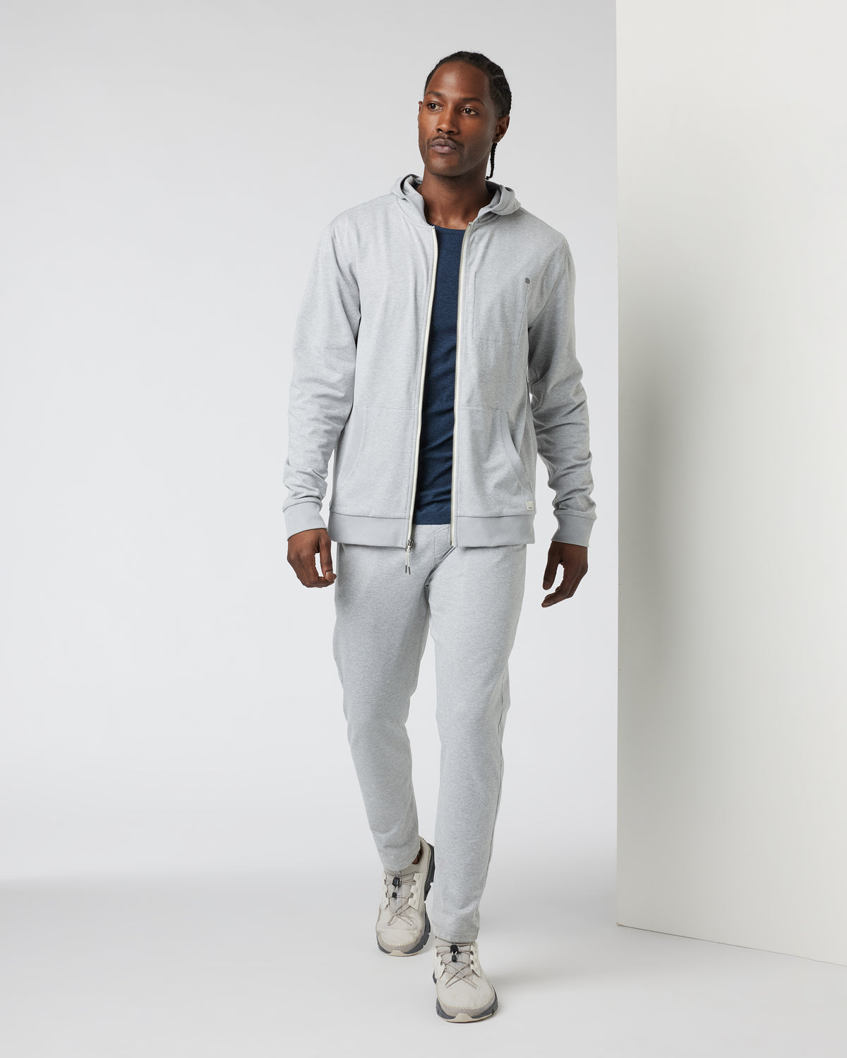 Coronado Hoodie Men's Heather Grey Hoodie - Vuori