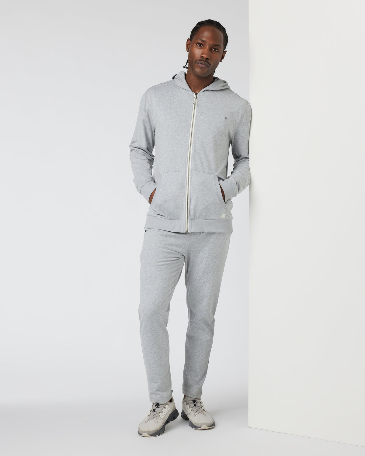 Coronado Hoodie Men's Heather Grey Hoodie - Vuori