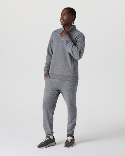 Cypress 1/4 Zip 2.0 Heather Grey - Vuori