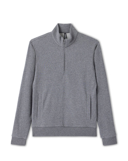 Cypress 1/4 Zip 2.0 Heather Grey - Vuori