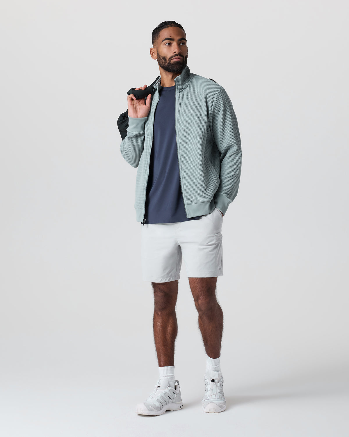 Jamestown Full Zip Mist - Vuori