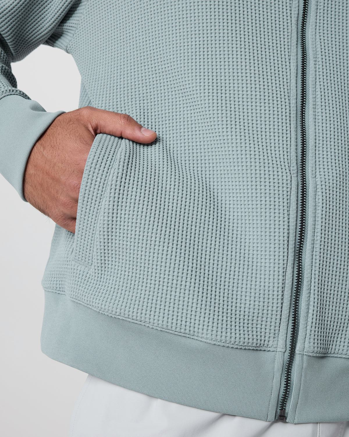 Jamestown Full Zip Mist - Vuori
