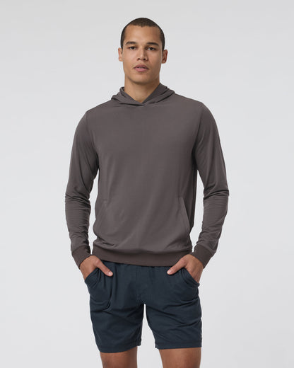 Double Mesh Hoodie Warm Grey - Vuori
