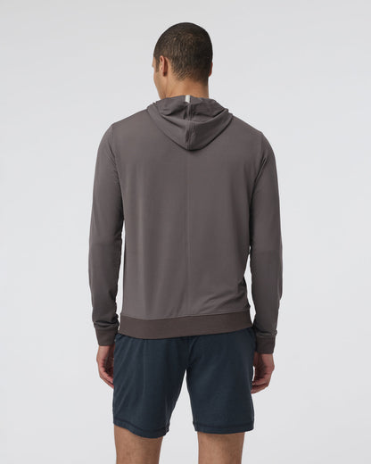 Double Mesh Hoodie Warm Grey - Vuori