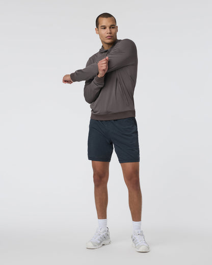 Double Mesh Hoodie Warm Grey - Vuori