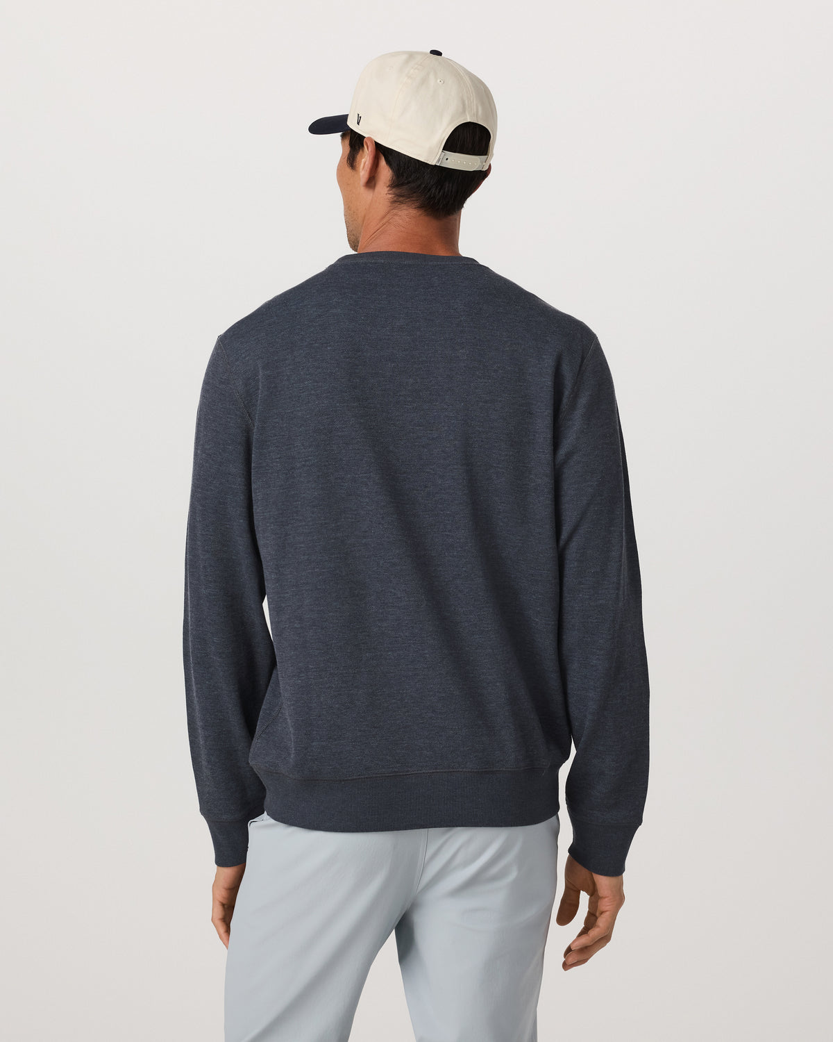 Jeffreys Crew 2.0 Men's Navy Heather Pullover Crewneck - Vuori