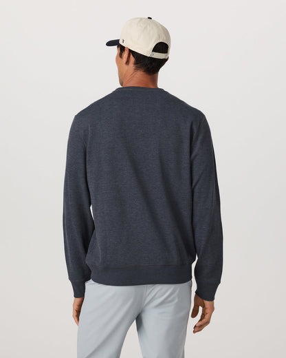Jeffreys Crew 2.0 Men's Navy Heather Pullover Crewneck - Vuori