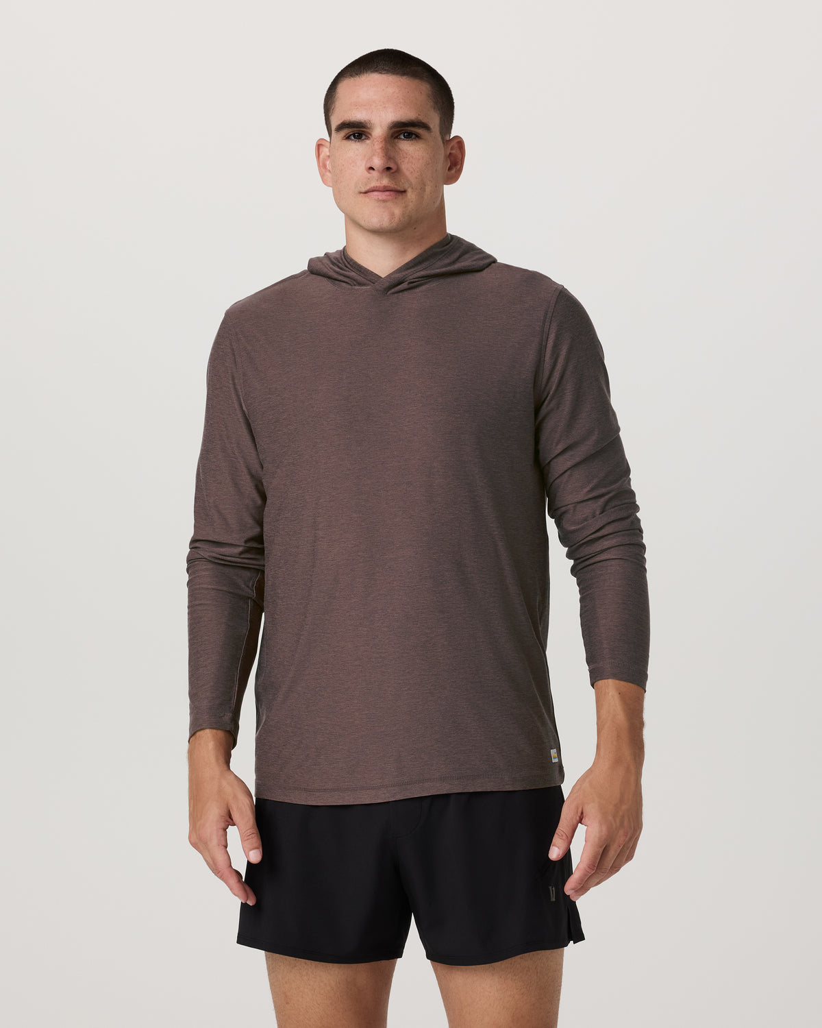 Strato Tech Hoodie Men's Huckleberry Heather Hoodie - Vuori